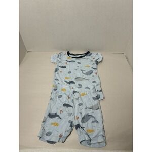 Milk Berry Bamboo PJ Set Boys 24months Blue Lightweight Super Soft